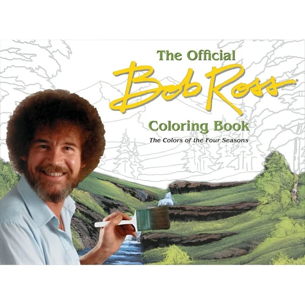 NEW The Official BOB ROSS coloring book soft-cover